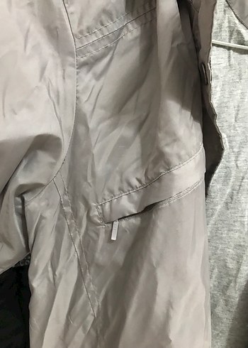 Gri Midi Boy Rüzgarlık Fermuarlı - Görsel 3