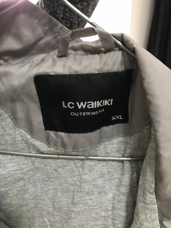 Gri Midi Boy Rüzgarlık Fermuarlı - Görsel 2