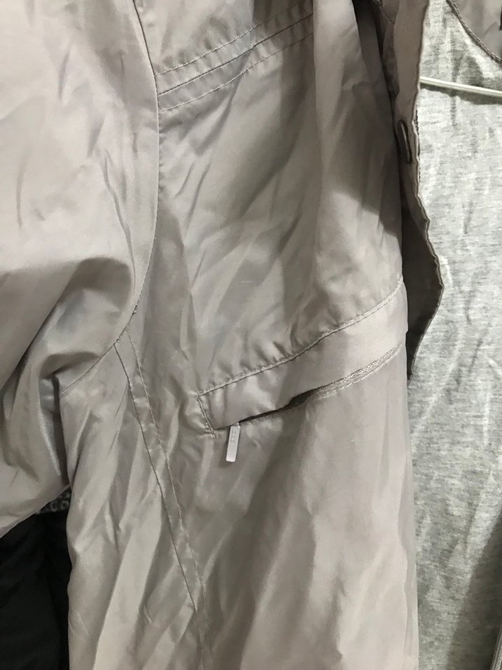 Gri Midi Boy Rüzgarlık Fermuarlı - Görsel 3