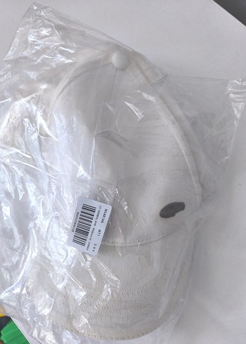 Beyaz Minimalist erkek  çocuk Şapka 5-8yaş - Görsel 5