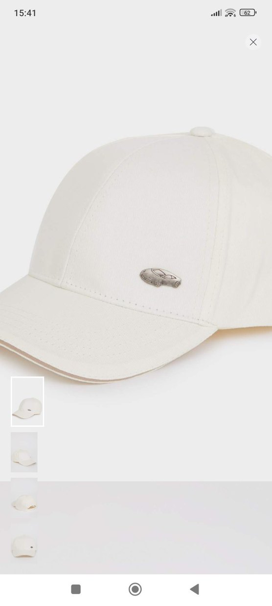 Beyaz Minimalist erkek  çocuk Şapka 5-8yaş - Görsel 2