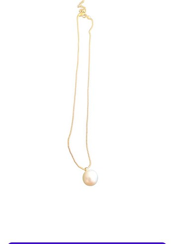 Zara Minimalist Altın Zincirli İnci kolye