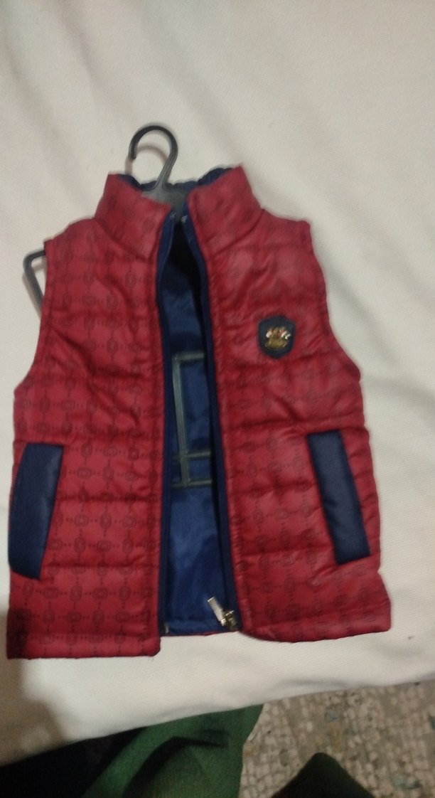 Kırmızı Erkek Çocuk Fermuarlı Yelek - Görsel 3