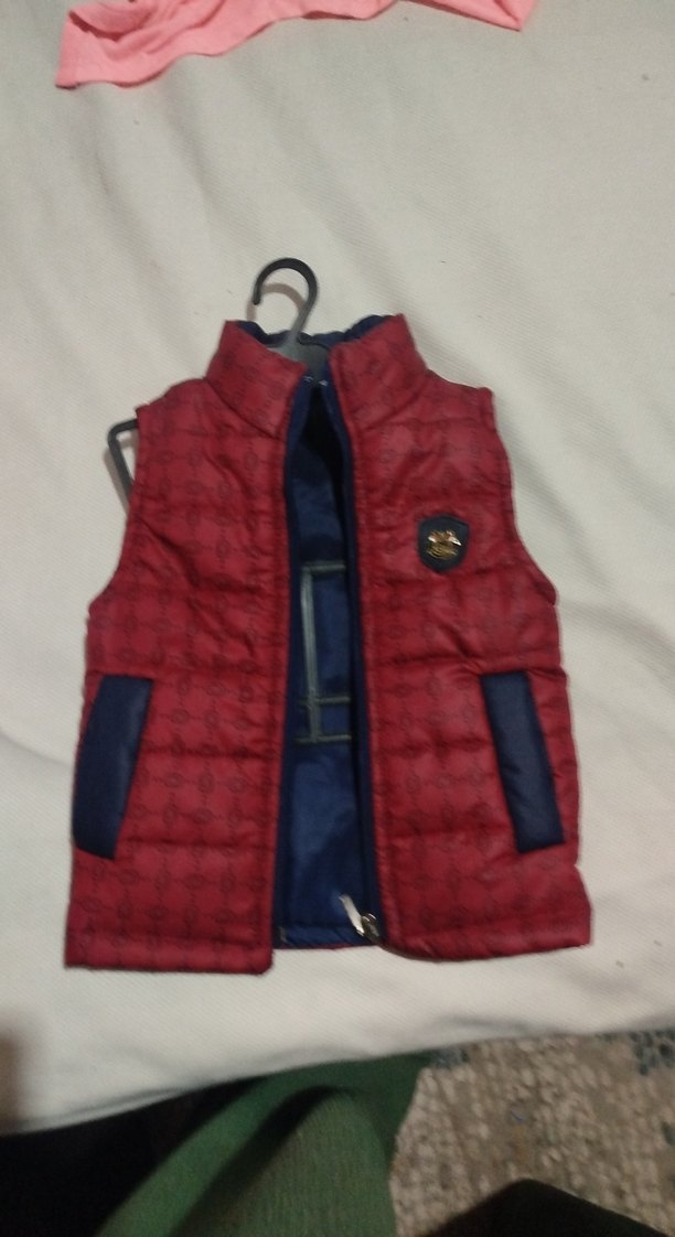 Kırmızı Erkek Çocuk Fermuarlı Yelek - Görsel 2