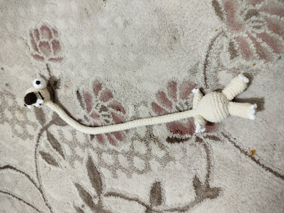 Uzun Boyunlu Örgü Peluş Oyuncak - Görsel 2