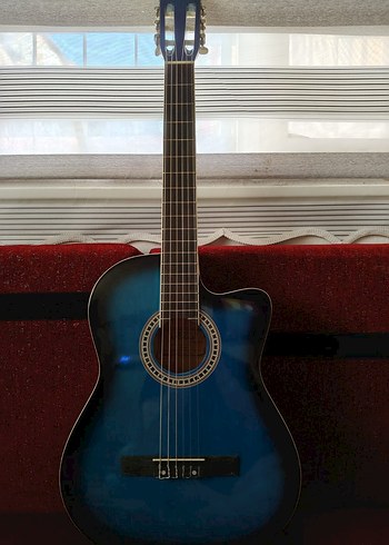 Mavi Klasik Gitar - Görsel 4