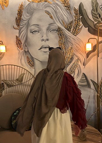 Bordo Kadın gömlek - Görsel 2