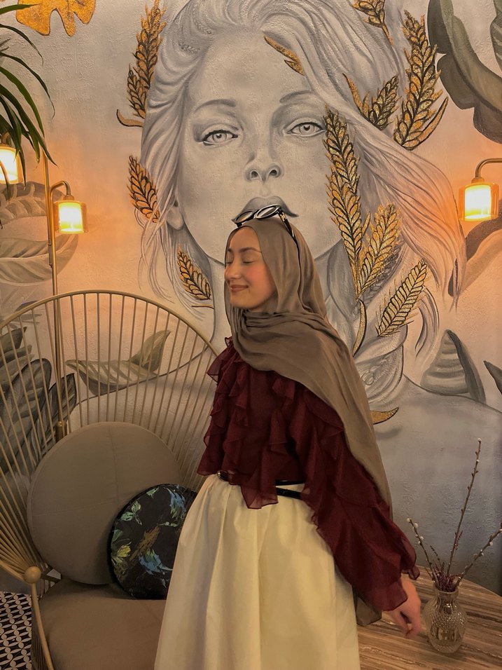 Bordo Kadın gömlek - Görsel 3