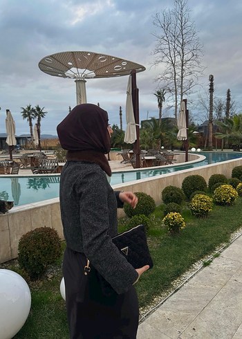 Uzun Bağlamalı Denim Kadın Ceket - Görsel 2