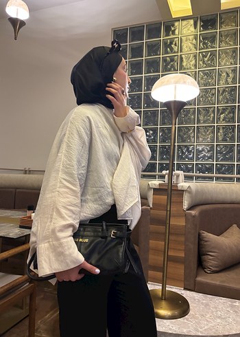 Beyaz Parlak Deri Kadın  Çantası - Görsel 3