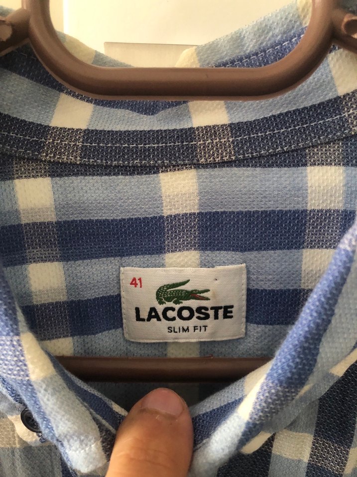 Orijinal Mavi Gri Kareli Uzun Kollu Erkek Gömlek - Görsel 2