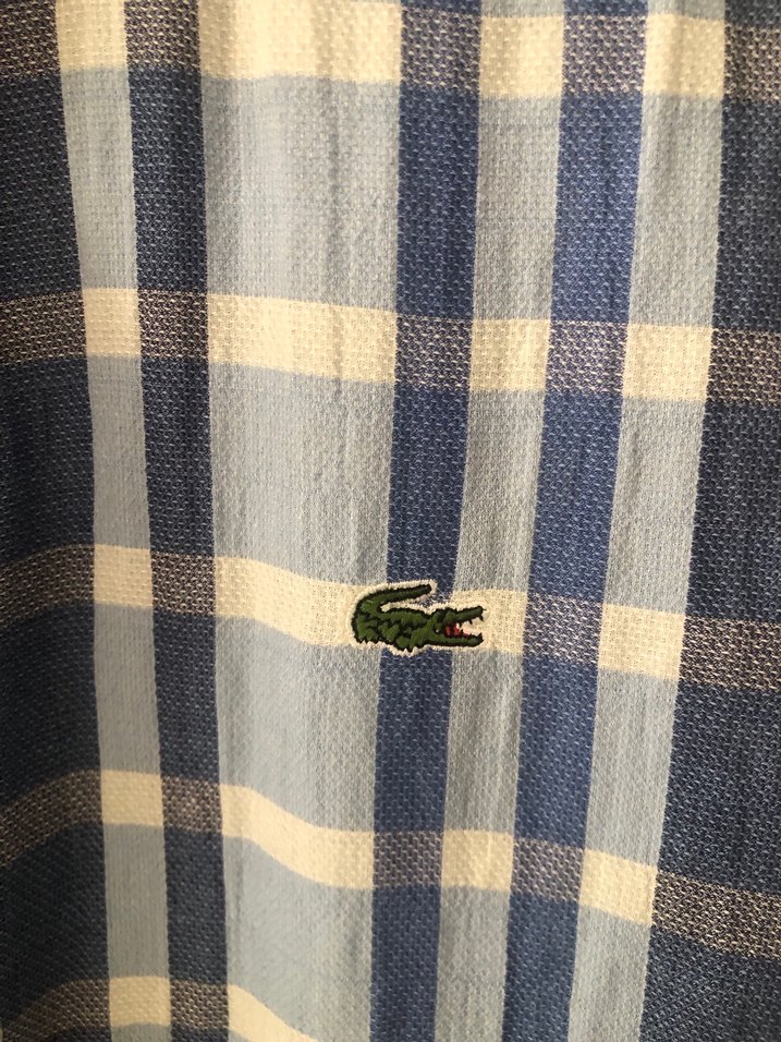 Orijinal Mavi Gri Kareli Uzun Kollu Erkek Gömlek - Görsel 3