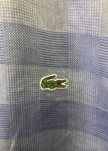 Lacoste Erkek Mavi Gri Uzun Kollu Gömlek - Görsel 3