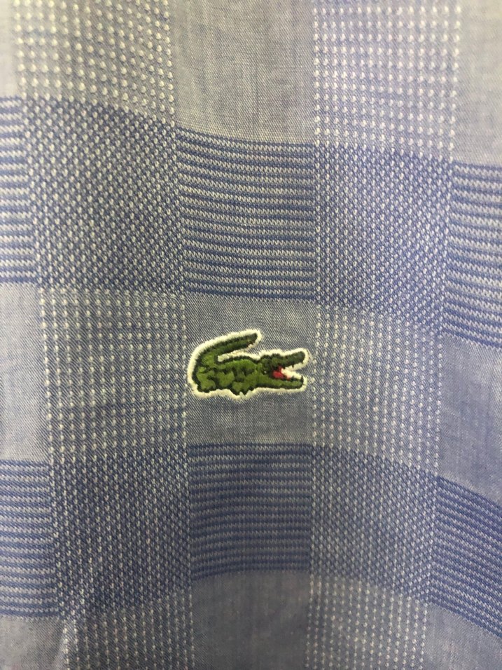 Lacoste Erkek Mavi Gri Uzun Kollu Gömlek - Görsel 3