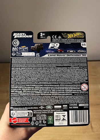 Beden Hot Wheels Premium Fast Furious Land Rover Defender 90