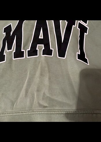 Mavi Yeşil Kapüşonlu Oversize Sweatshirt
