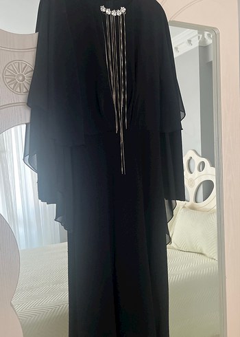 Uzun Siyah Gotik Abiye Elbise