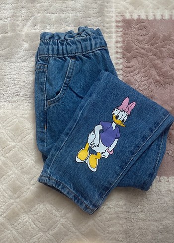 Nakışlı Renkli Kız Kot Pantolon - Görsel 4