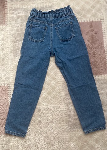 Nakışlı Renkli Kız Kot Pantolon - Görsel 2