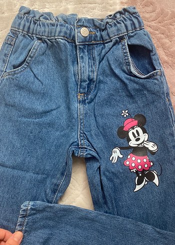 Nakışlı Renkli Kız Kot Pantolon - Görsel 5