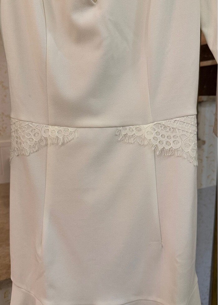 EKRU renk Elbise - Görsel 2