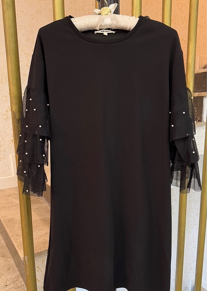 İncili Siyah Elbise - Görsel 2