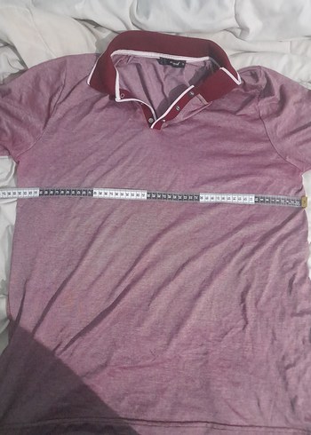 Bordo Düğmeli Erkek Polo Tişört - Görsel 4