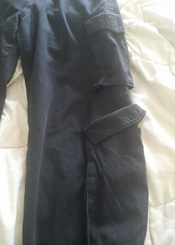 carpe siyah kargo pantolon - Görsel 2