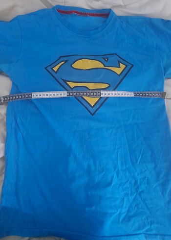 Mavi Kısa Kollu Erkek Tişört - Görsel 2