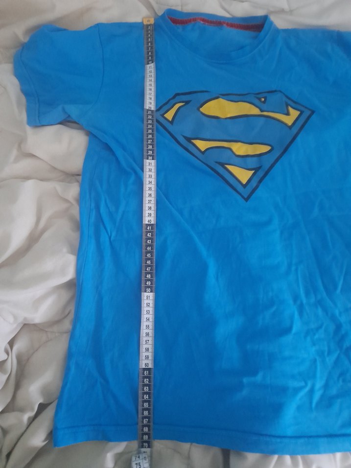 Mavi Kısa Kollu Erkek Tişört - Görsel 3