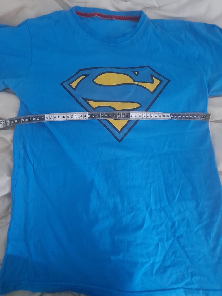 Mavi Kısa Kollu Erkek Tişört - Görsel 2