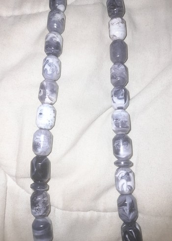 Gri Bohem Ebruli Stil Erkek Tesbih - Görsel 3