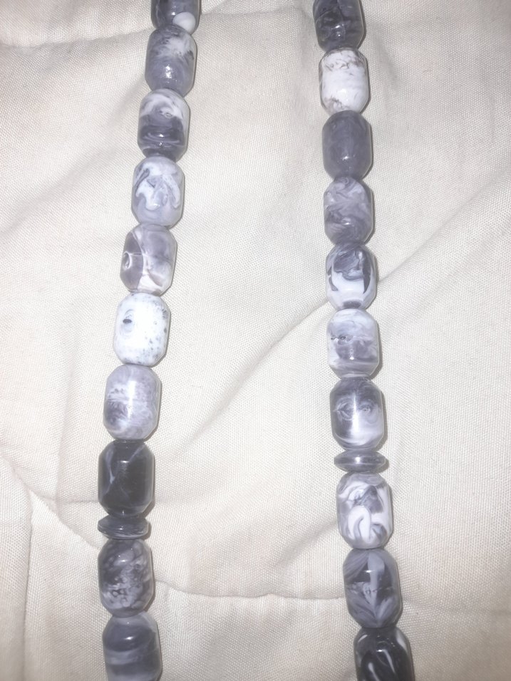 Gri Bohem Ebruli Stil Erkek Tesbih - Görsel 3