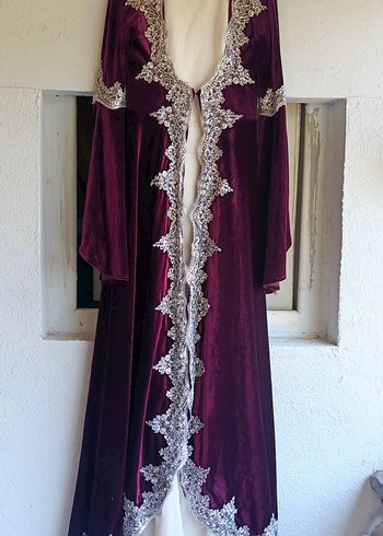 Gümüş Nakışlı Mor Bindallı/ kaftan