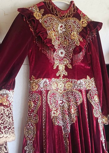 m Beden bordo Renk 2 elbise tek fiyat!! Bordo Uzun Kollu Kadın Bindallı Elbise