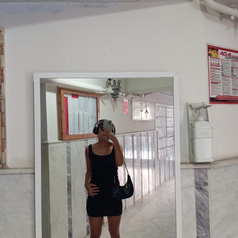 mini siyah elbise - Görsel 2