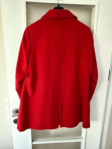 Kırmızı Kadın Kaban - Görsel 5