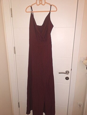 Abiye Bordo Elbise - Görsel 3