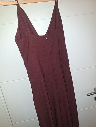 Abiye Bordo Elbise - Görsel 4