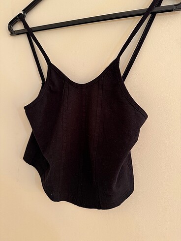 Siyah crop top