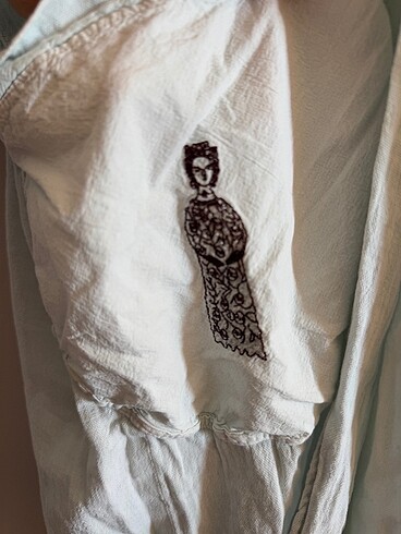 Zara Linen kumaş kimono