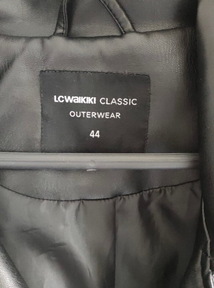 Siyah Deri Biker Ceket Kadın - Görsel 3