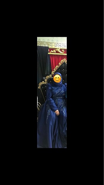 Diğer lacivert abiye ve şal