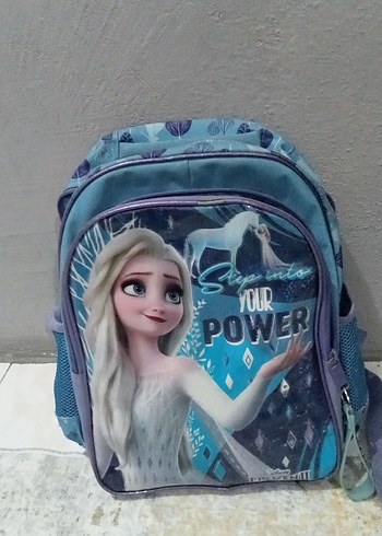 Mavi Frozen Okul Çantası orjinal beslenme çantası