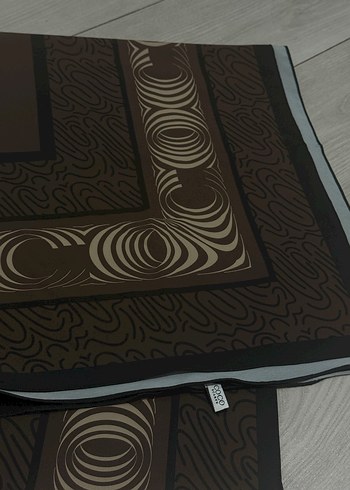 Kahverengi Kadın Şal - Görsel 5