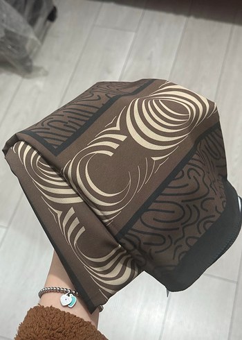 Kahverengi Kadın Şal - Görsel 6