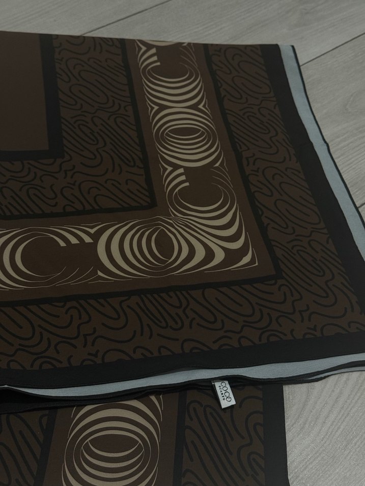 Kahverengi Kadın Şal - Görsel 5