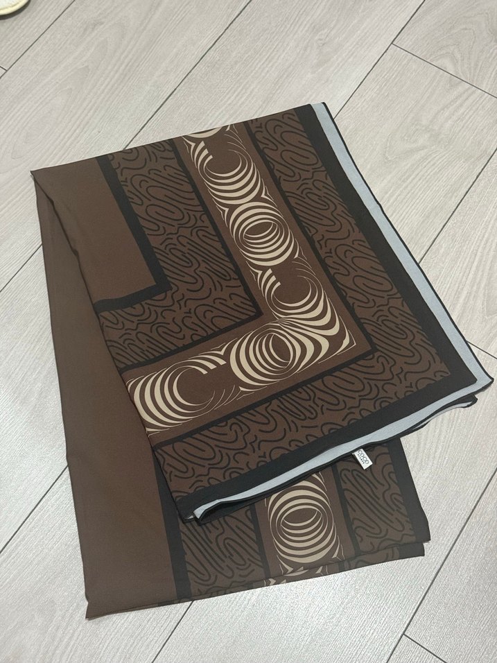 Kahverengi Kadın Şal - Görsel 3