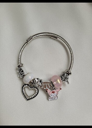 Silver Renk Kuromi Model Çelik Pandora 