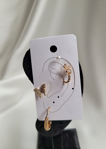 Butterfly Piercing Kıkırdak Küpe